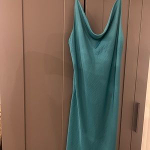 Forever 21 Teal Slip Dress